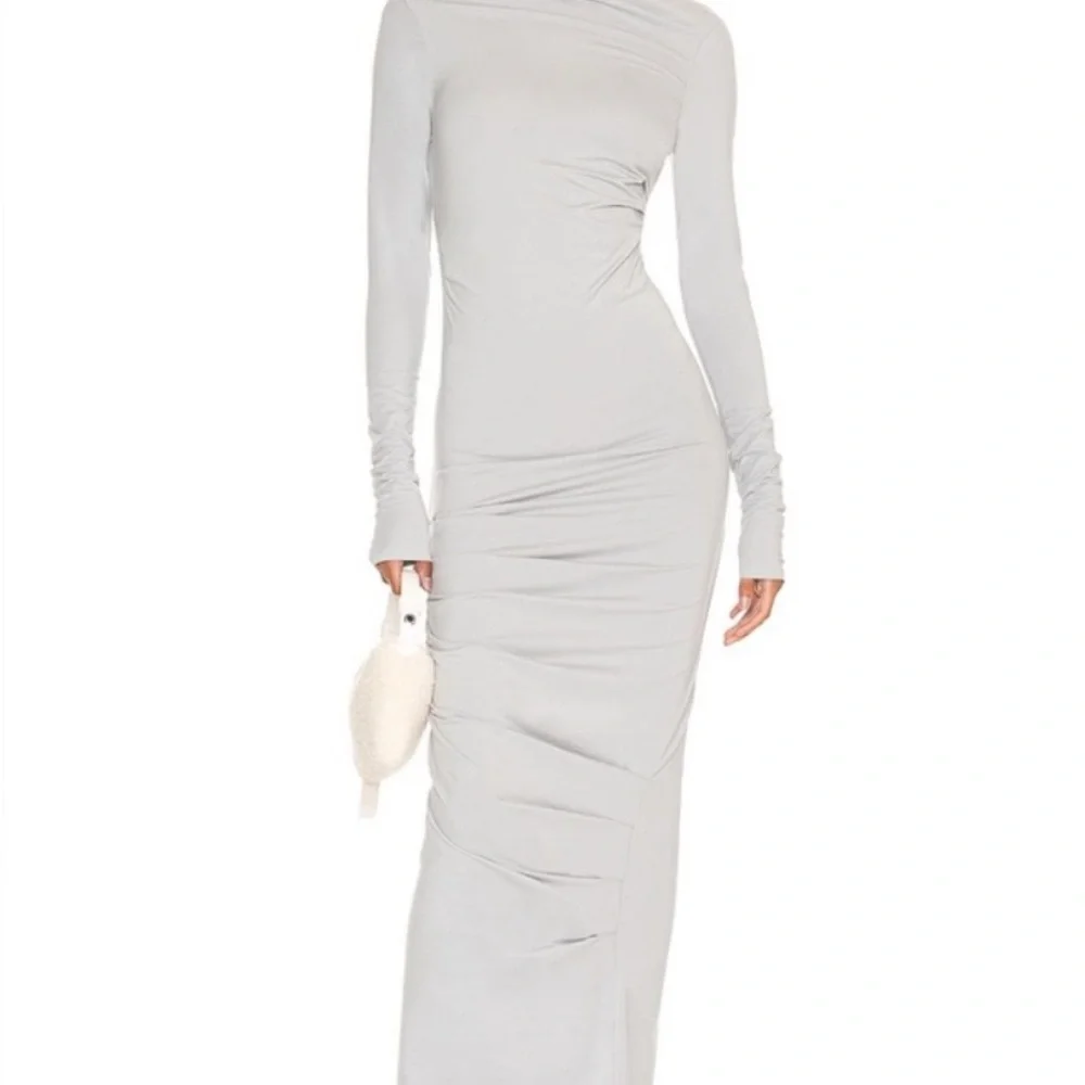 The Line by K Light Gray Long Sleeve Dress - Picture 1 of 4